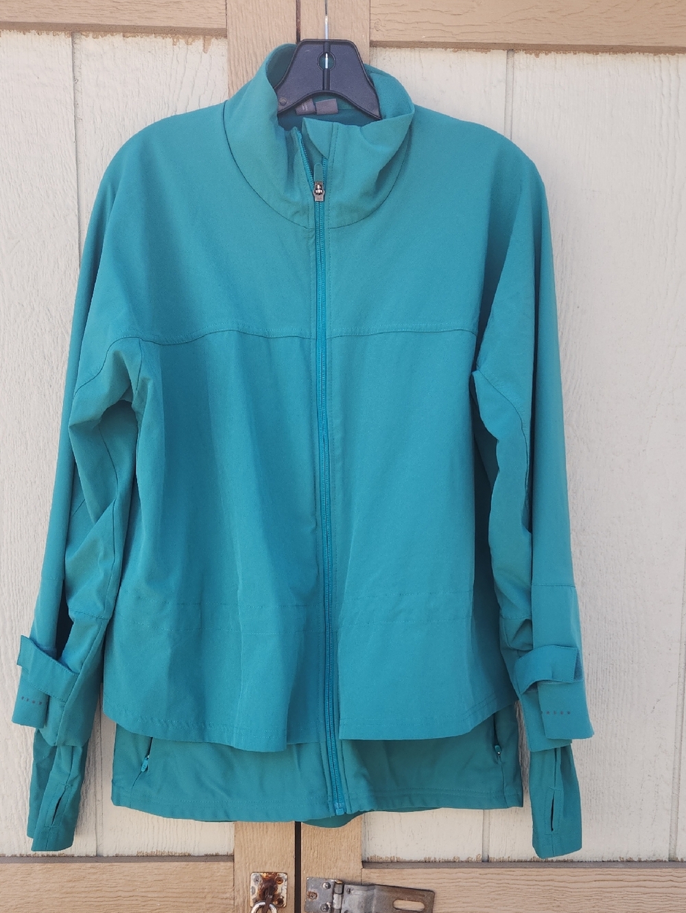 Sweaty Betty Fast Lane Running Jacket Wave Green 10 Sporty Athletic Airy Large
